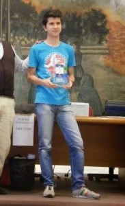 Antonio Iannello durante la premiazione