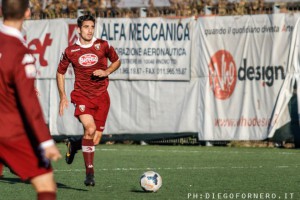 Ientile in azione con la maglia granata