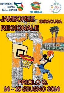 La locandina del Jamboree riservati agli Esordienti e in scena a Priolo (SR)