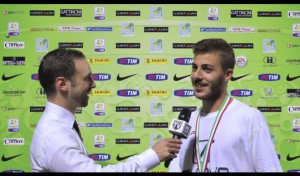 Messetti intervistato subito dopo la conquista dello Scudetto Primavera, con la medaglia al collo