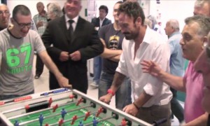 Per l'eroe delle ''Notti Magiche'' anche qualche partita a calcio-balilla