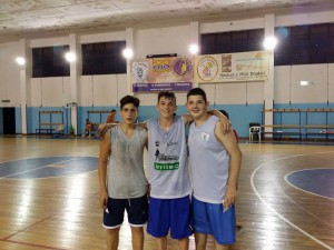 I vincitori della categoria Under 15 dello Street Basket