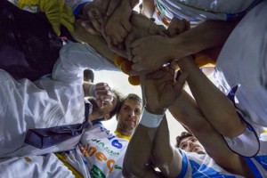 Pozzecco e i suoi giocatori "We Are Capo"!