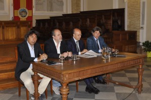 Un'immagine della conferenza stampa