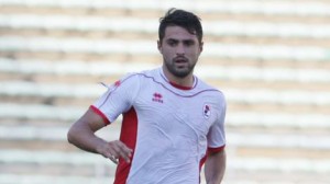 Errico Altobello con la maglia del Bari