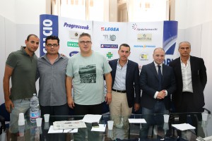 Anche i preparatori atletici Marco Cafà e Lucio Fiammetta in posa