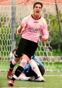 Fabrizio Ferrante con la maglia del Palermo