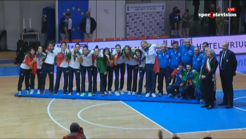 L'Italia femminile under 20 bronzo all'europeo