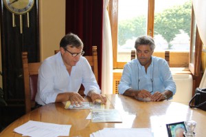 Lo Monaco e Patti nella stanza del sindaco