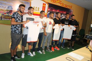 La presentazione dei sette nuovi acquisti del Messina (foto Paolo Furrer)