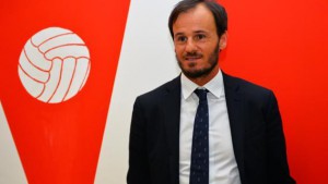 Il direttore sportivo del Varese Gabriele Ambrosetti, che ha un grande passato da calciatore