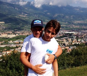 Emanuele La Torre con il tecnico Alessandro Accolla