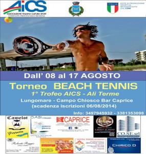 Locandina Beach Tennis