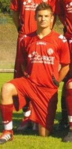 Samuele Stampa con la divisa del Livorno