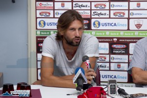 Il difensore Christian Terlizzi in conferenza stampa