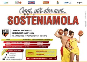 "Sosteniamola", un'iniziativa a sostegno della Sigma Barcellona
