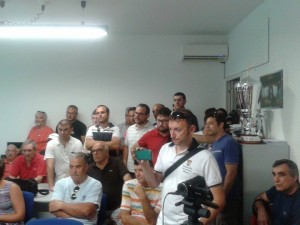 Il folto gruppo di presenti nella sede sociale