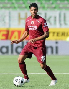 Simone Ciancio con la maglia del Cittadella