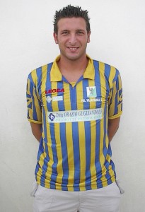 Il bomber Alessandro Aricò (scatto di R.S.)