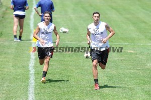 Sasa Bjelanovic nel corso di un allenamento a Camigliatello Silano (foto Giovanni Isolino)