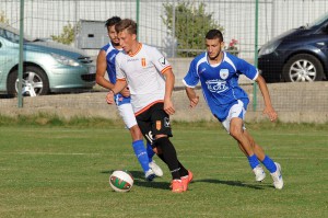 Il promettente Tommaso Bonanno in azione contro il Corigliano (foto Giovanni Isolino)