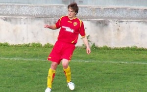 Fabio Campo in azione con il Camàro allo stadio "Celeste", nella stagione 2009/10 (scatto di R.S.)