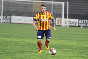 Giovanni Tomi con la divisa del Lecce