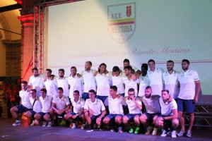 La rosa del Messina al gran completo sul palco