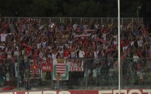 I tifosi del Barletta fanno festa a fine gara