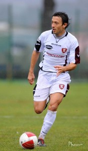 Ancora il 30enne difensore romano in azione con la seconda maglia della Salernitana