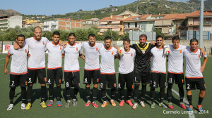 L'undici titolare dell'ACR Messina sceso in campo a Brolo nell'ultima amichevole precampionato