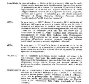 Provvedimento Prefetto di Reggio 1