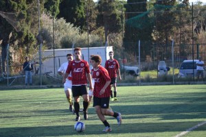 Una fase di gioco del match tra Pistunina ed Atletico Pedara (foto Omar Menolascina)