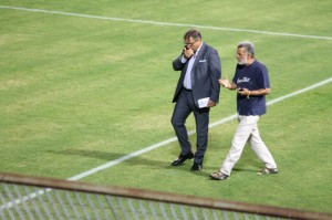 Accorinti e Lo Monaco in campo (foto Paolo Furrer)