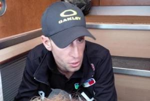 Vincenzo Nibali con la divisa della Nazionale Italiana