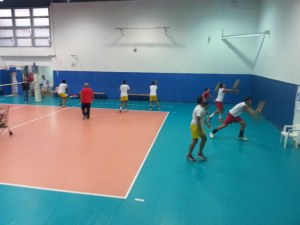 La Pallavolo Messina in allenamento