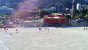 Una fase del match tra Spadaforese ed Aci Sant'Antonio