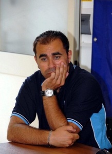 L'allenatore Peppe Romeo, al ritorno sulla panchina bianco blu