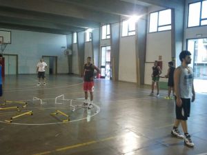 L'Amatori Messina durante un allenamento 