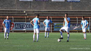 I calciatori del Due Torri a centrocampo
