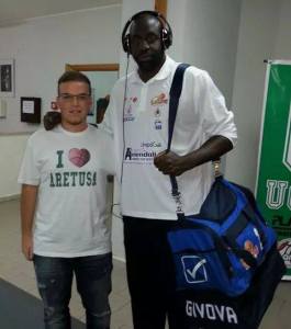 Il pivot di Milazzo Rahman, miglior marcatore di squadra