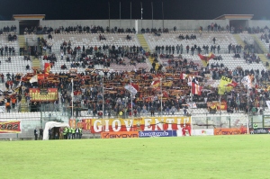 La curva sud giallorossa