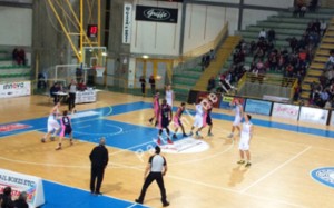 Una fase del derby fra Sport è Cultura Patti e Il Minibasket Milazzo