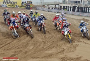 Start della 125 al Supermarecross di Gabicce