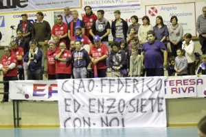 I tifosi dell'Effe Volley a Barcellona