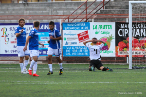 La disperazione di De Cristofaro per il gol mancato