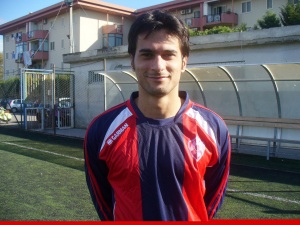 Riccardo Ancione con la nuova divisa del Milazzo