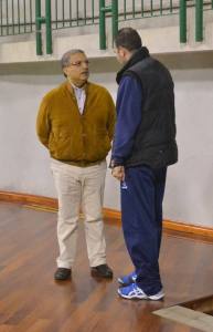 Il Dg Burrascano e mister Pastone