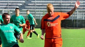 Il romano Amato Ciciretti in azione con la maglia della Pistoiese