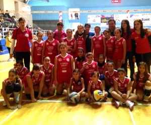 Le giovanissime atlete dell'Effe Volley S. Teresa